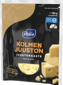 VALIO KOLMEN JUUSTON JUUSTORAASTERAASTE 150 G