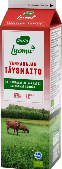 VALIO LUOMU VANHANAJAN TÄYSMAITO 1L