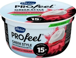 VALIO PROFEEL GREEK STYLE PROTEIINIJOGURTTI MANSIKKA-VADELMA