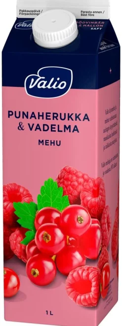 VALIO PUNAHERUKKA-VADELMAMEHU 1L