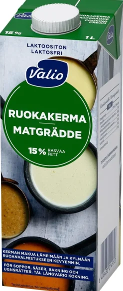 VALIO RUOKAKERMA 15% LAKTON 1L