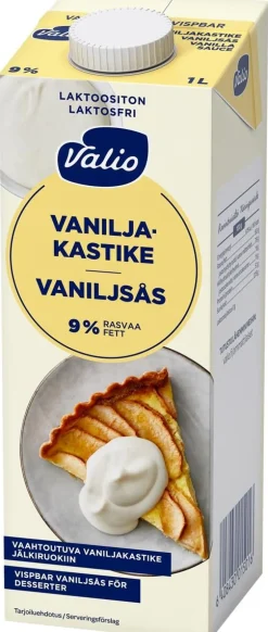 VALIO VAAHTOUTUVA VANILJAKASTIKE 9% UHT LAKTON 1L
