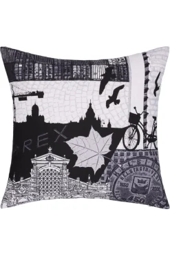 VALLILA KORISTETYYNYNPÄÄLLINEN HELSINKI 43X43CM HARMAA