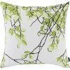 VALLILA KORISTETYYNYNPÄÄLLINEN LEHTISADE 43X43CM VIHREÄ