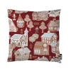 VALLILA KORISTETYYNYNPÄÄLLINEN PIPARIKYLÄ 43X43CN PUNAINEN