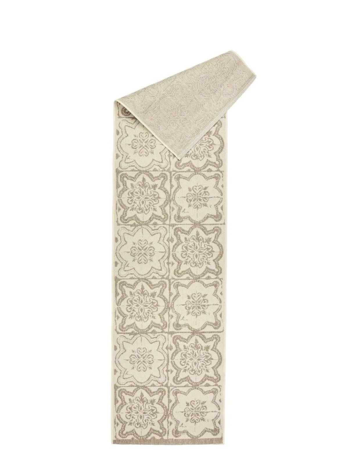 VALLILA MATTO KUJAKATTI FLAT 80X250CM BEIGE-VALKOINEN