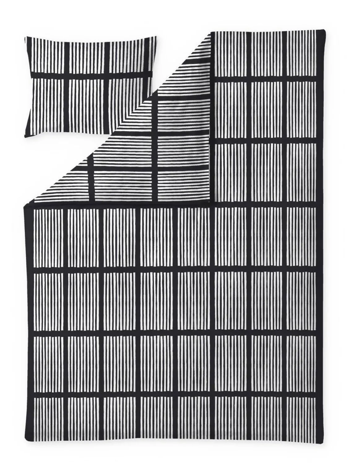 VALLILA PUSSILAKANASETTI SAGA 150X210CM MUSTA
