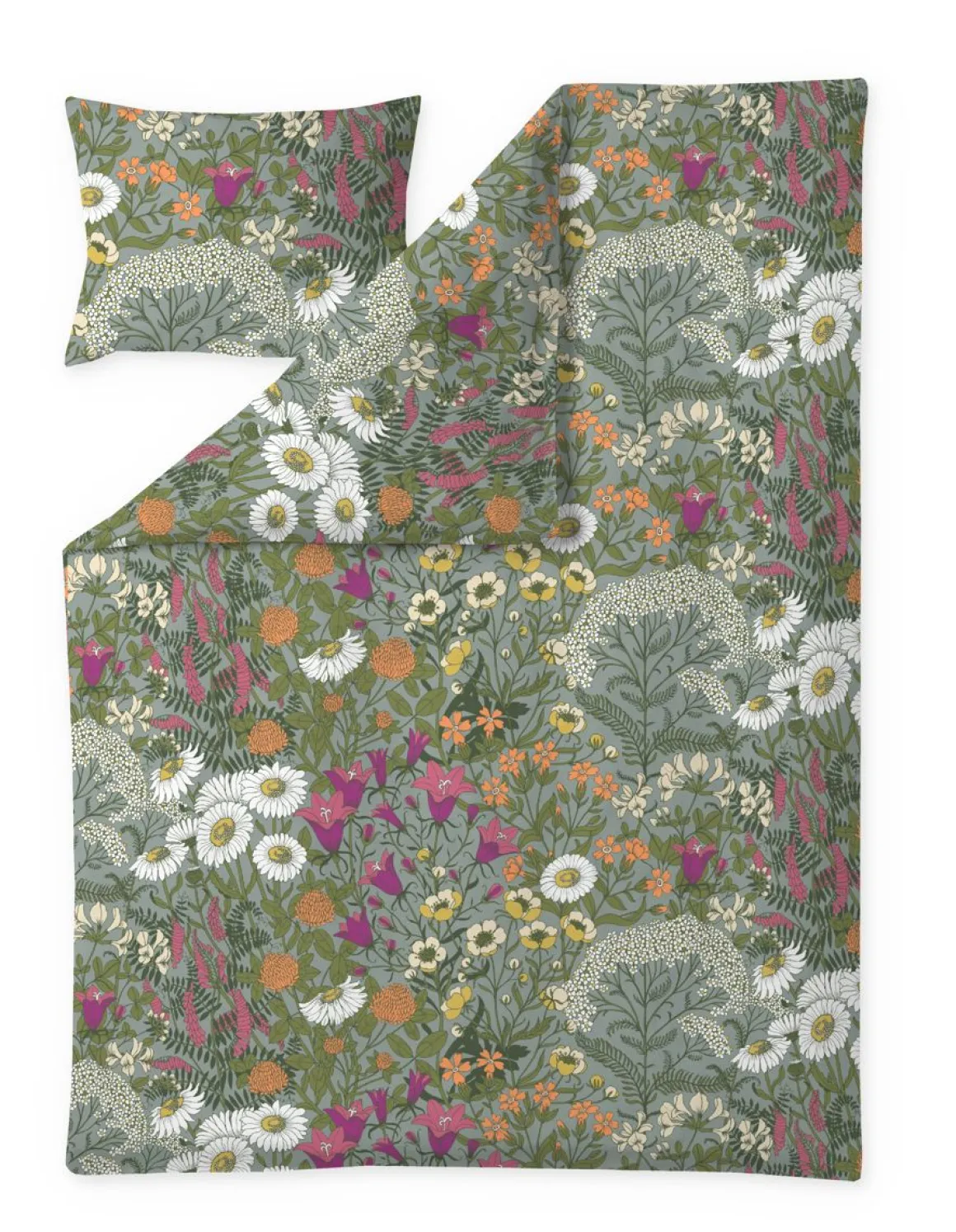 VALLILA PUSSILAKANASETTI AHOMAA 150X210CM VIHREÄ-PINKKI
