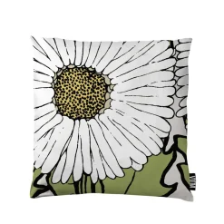VALLILA KORISTETYYNYNPÄÄLLINEN HELLEKESÄ 43X43CM VIHREÄ-BEIGE