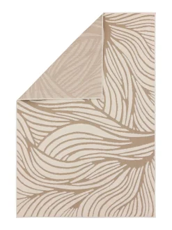 VALLILA MATTO AALLOKKO 160X230CM BEIGE-VALKOINEN
