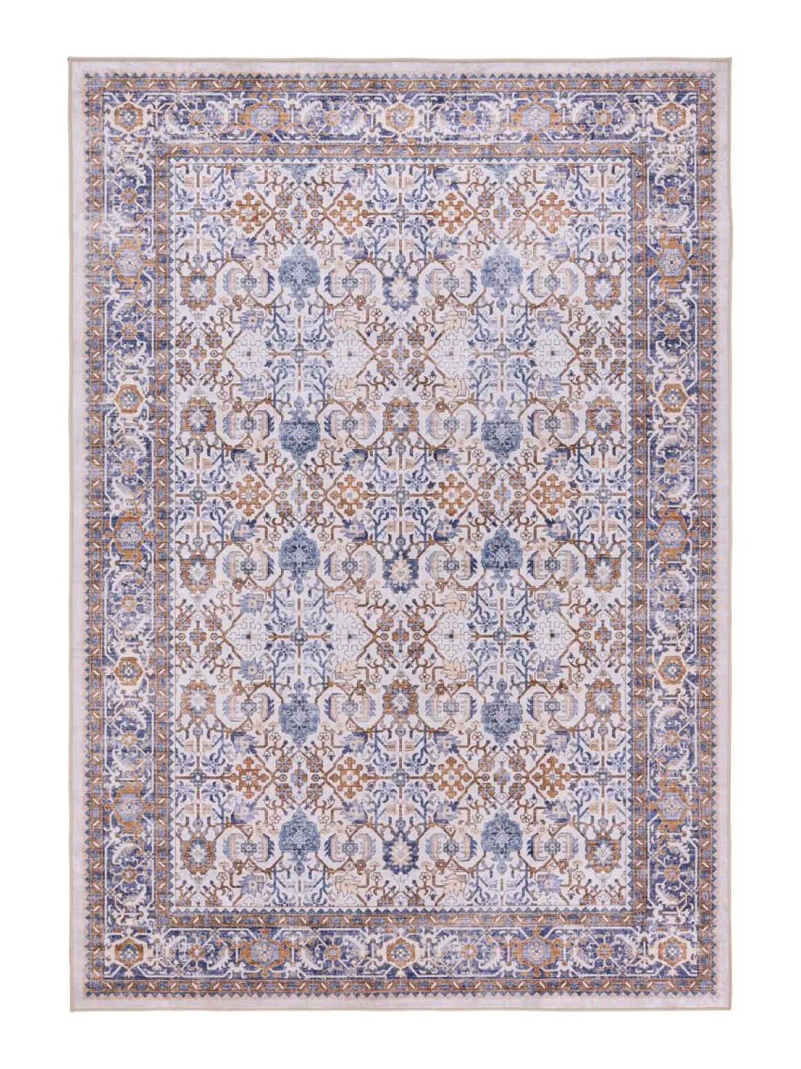 VALLILA MATTO JALOKIVI 140X200CM BEIGE-SININEN
