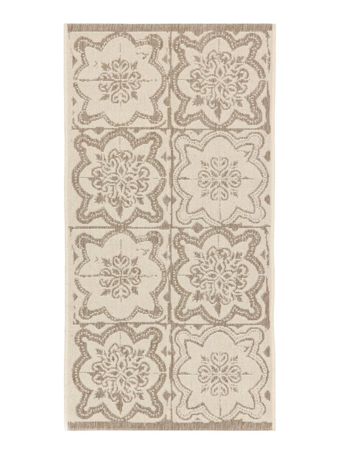 VALLILA MATTO KUJAKATTI FLAT 80X150CM BEIGE-VALKOINEN