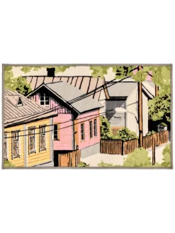 VALLILA MATTO NAAPURUSTO 50X80CM PINKKI-KELTAINEN