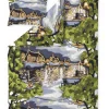 VALLILA PUSSILAKANASETTI ILTA 150X210CM VIHREÄ-SININEN