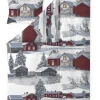 VALLILA PUSSILAKANASETTI MUISTO 150X210CM PUNAINEN