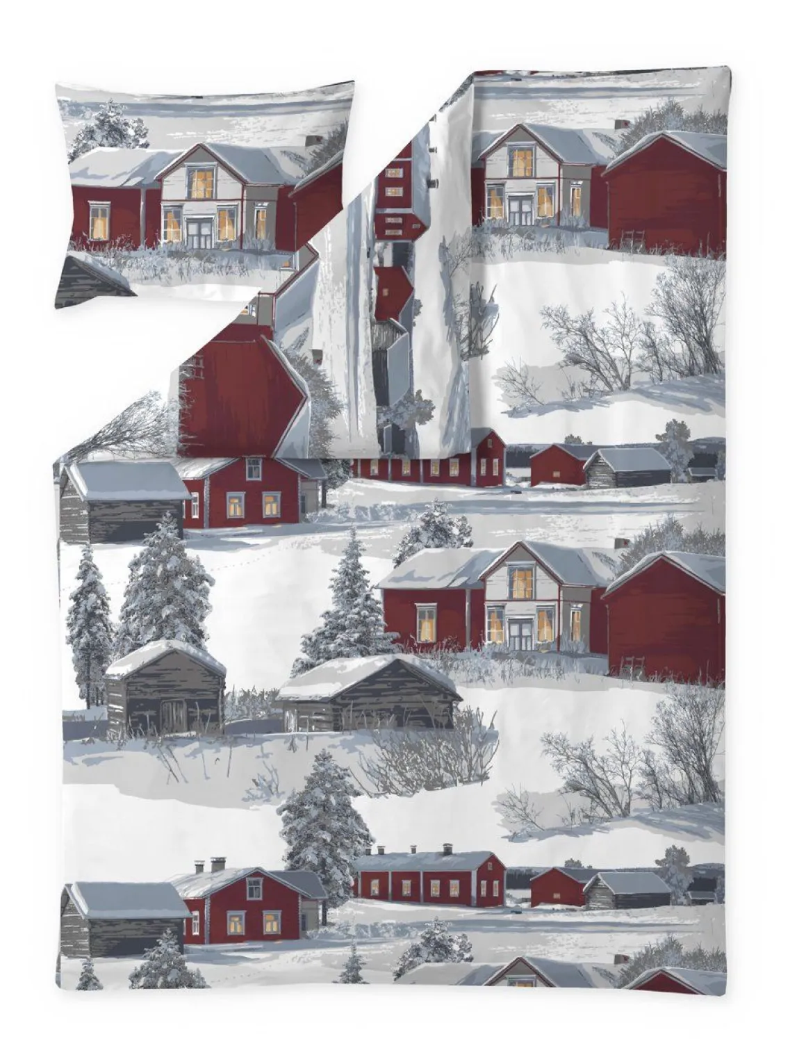 VALLILA PUSSILAKANASETTI MUISTO 150X210CM PUNAINEN