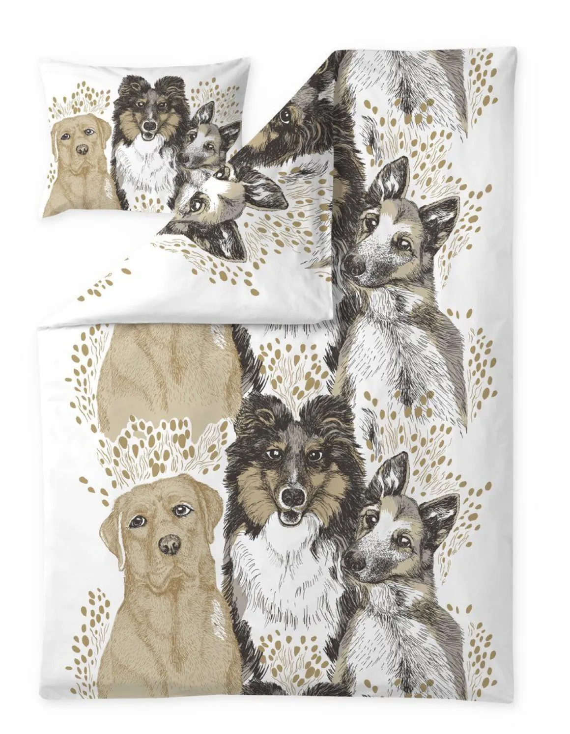VALLILA PUSSILAKANASETTI YSTÄVYKSET 150X210CM BEIGE