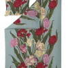 VALLILA SATIINIPUSSILAKANASETTI KUKOISTUS 150X210CM MULTI