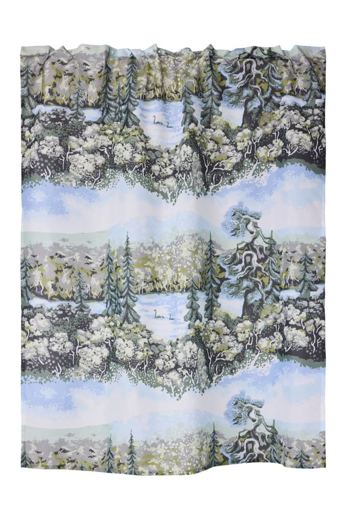 VALLILA SUIHKUVERHO MUONIO 150V 180X200CM SINI-VIHREÄ
