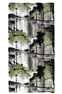 VALLILA VALMISVERHO AURAJOKI 140X250CM VIHREÄ-KELTAINEN