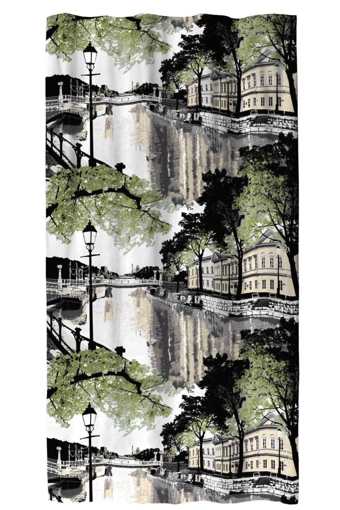 VALLILA VALMISVERHO AURAJOKI 140X250CM VIHREÄ-KELTAINEN