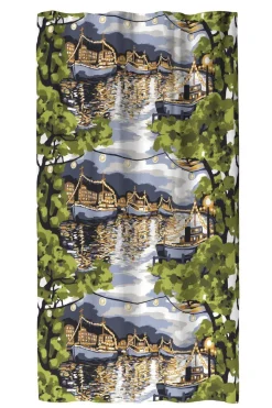 VALLILA VALMISVERHO ILTA 140X250CM VIHREÄ-SININEN