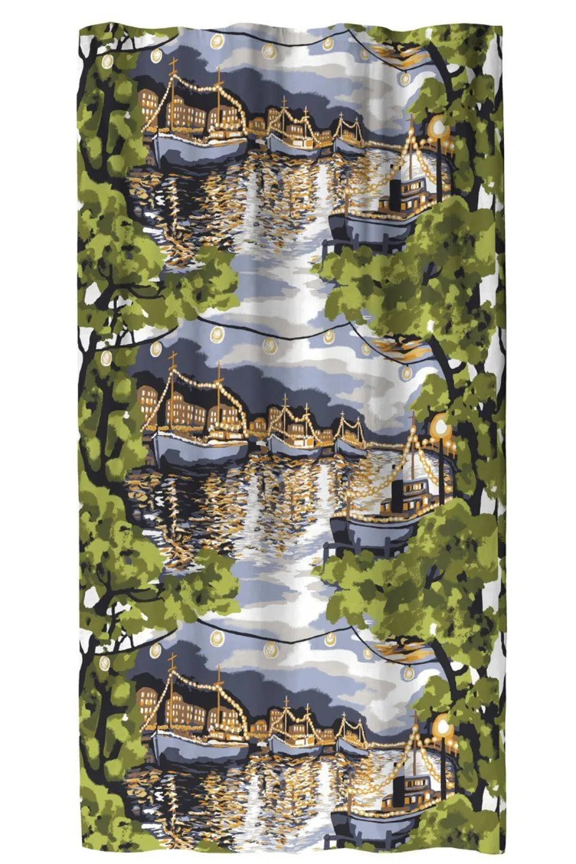 VALLILA VALMISVERHO ILTA 140X250CM VIHREÄ-SININEN