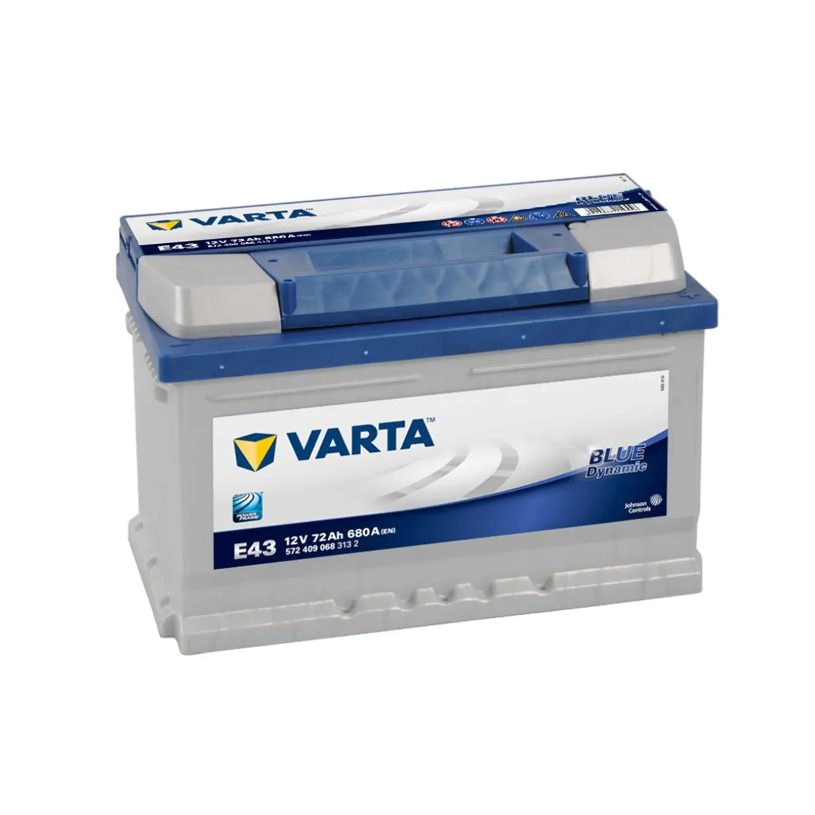 VARTA BLUE DYNAMIC KÄYNNISTYSAKKU 72AH 278X175X175MM -/+ 680A