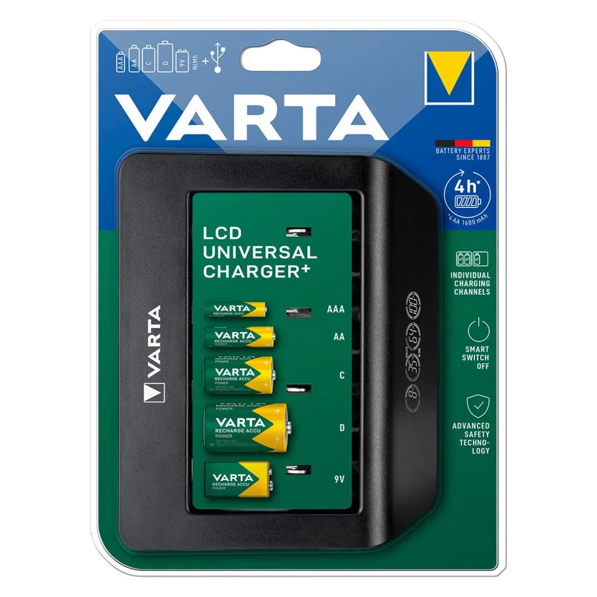 VARTA LCD UNIVERSAL CHARGER+