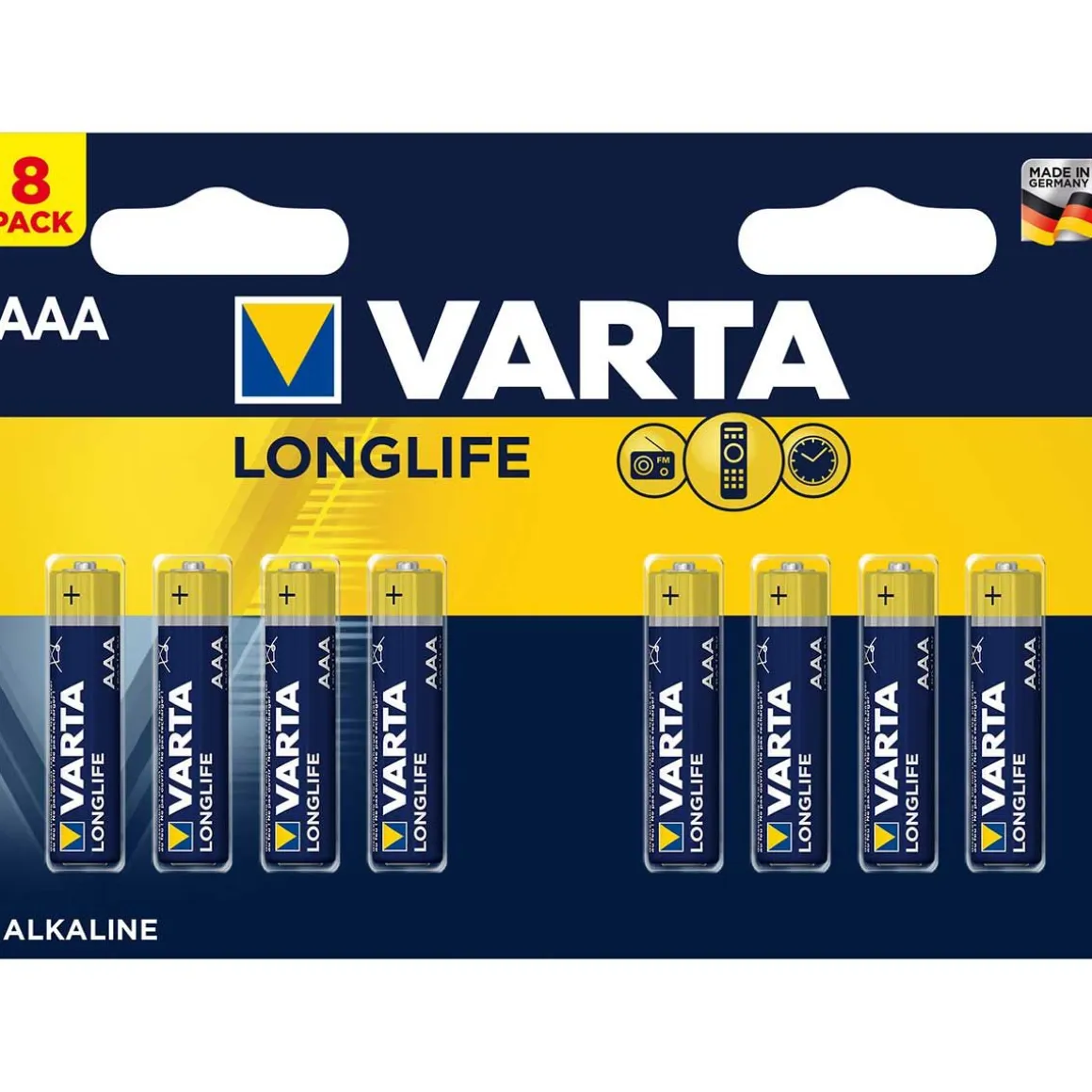 VARTA PARISTO LONGLIFE AAA 8-PACK
