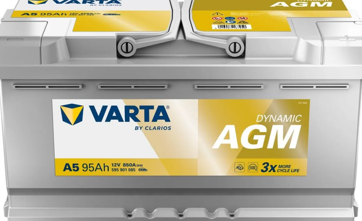 VARTA SILVER DYNAMIC KÄYNNISTYSAKKU AGM XEV 95AH 353X175X190MM -/+ 850A