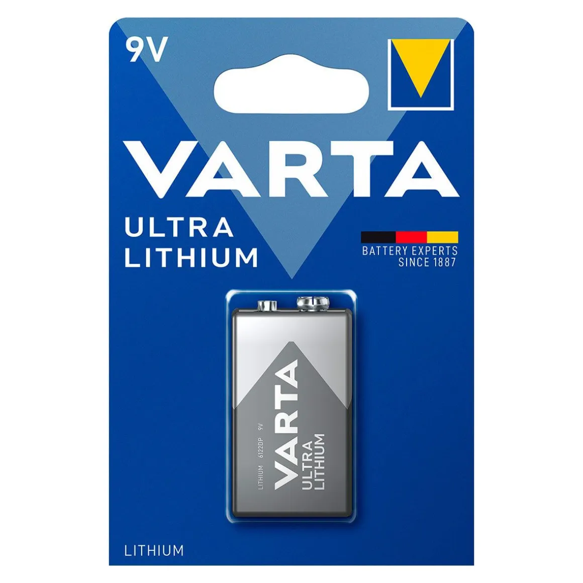 VARTA LITHIUM PARISTO 9V 1KPL