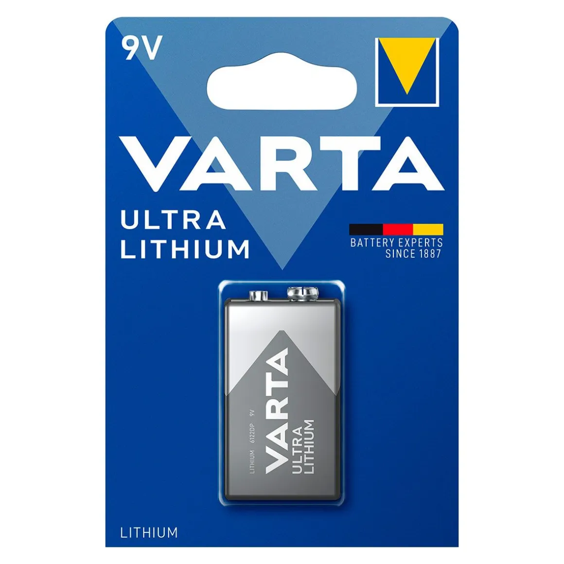 VARTA LITHIUM PARISTO 9V 1KPL
