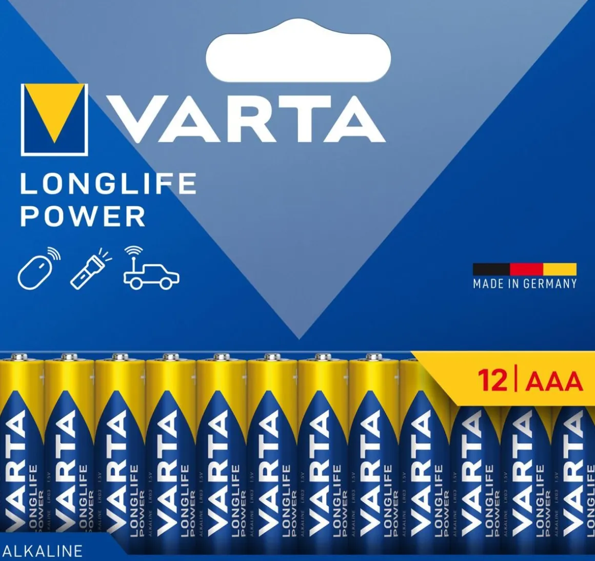 VARTA LONGLIFE POWER ALKALIPARISTO AAA 12 PACK