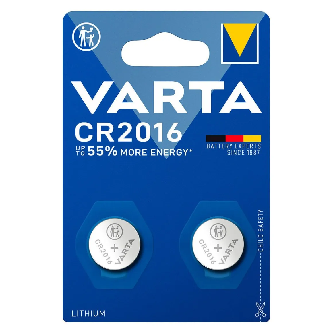 VARTA NAPPIPARISTO CR 2016 2-PACK