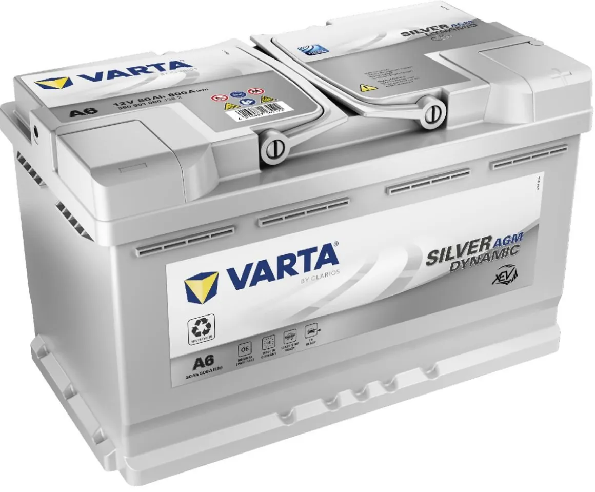 VARTA SILVER DYNAMIC KÄYNNISTYSAKKU AGM XEV 80AH 315X175X190MM -/+ 800A