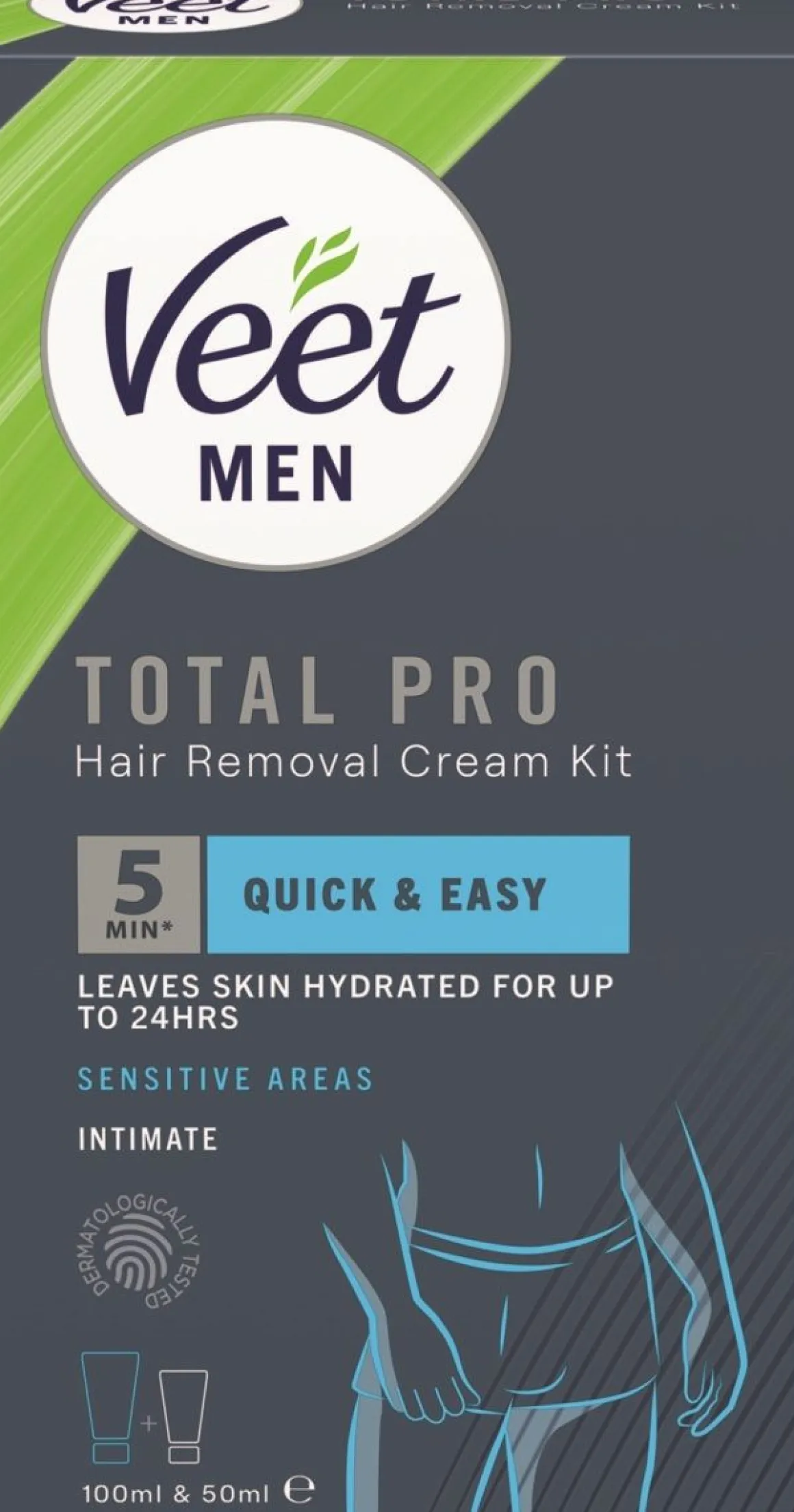 VEET MENPRO IHOKARVANPOISTOPAKKAUS 150 ML