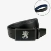 VENIZ KÄÄNTÖVYÖ 35MM MUSTA/NAVY, LEIJONA LAATTASOLJELLA 100CM