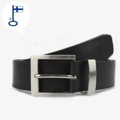 VENIZ NAHKA FARKKUVYÖ 40MM MUSTA, METALLIJUOKSIJALLA 95CM