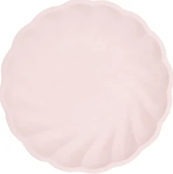 VERT DECOR PASTELLI PYÖREÄ LAUTANEN 6KPL 19 CM VAALEANPUNAINEN