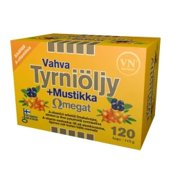 VIA NATURALE VAHVA TYRNIÖLJY + MUSTIKKA OMEGAT 120 KPL