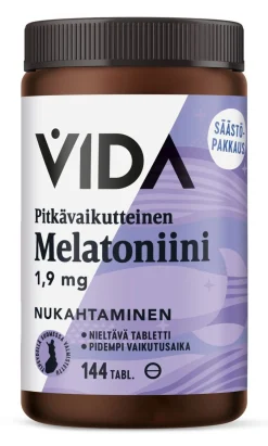 VIDA MELATONIINI 1,9MG PITKÄVAIKUTTEINEN (+20% SÄÄSTÖPAKKA