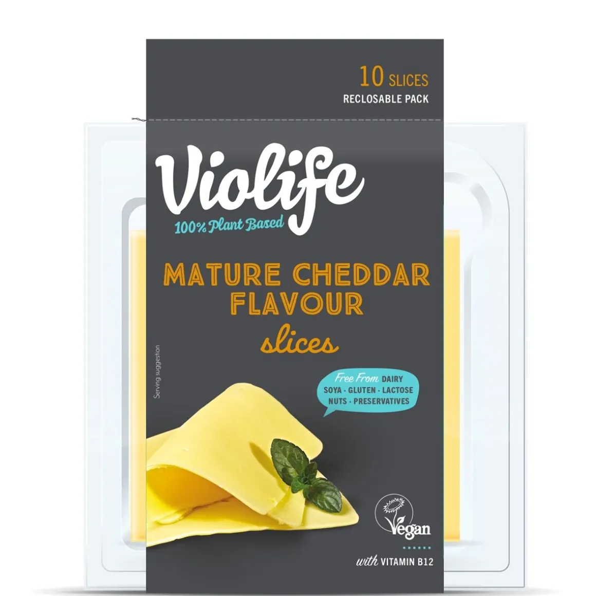VIOLIFE 100% VEGAN SLICES MATURE CHEDDAR FLAVOUR 200 G
