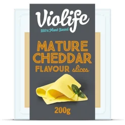 VIOLIFE 100% VEGAN SLICES MATURE CHEDDAR FLAVOUR 200 G