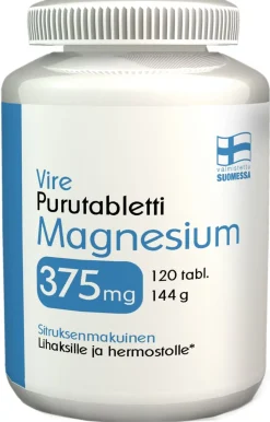 VIRE MAGNESIUM 375MG PURUTAB SITRUS 120 KPL