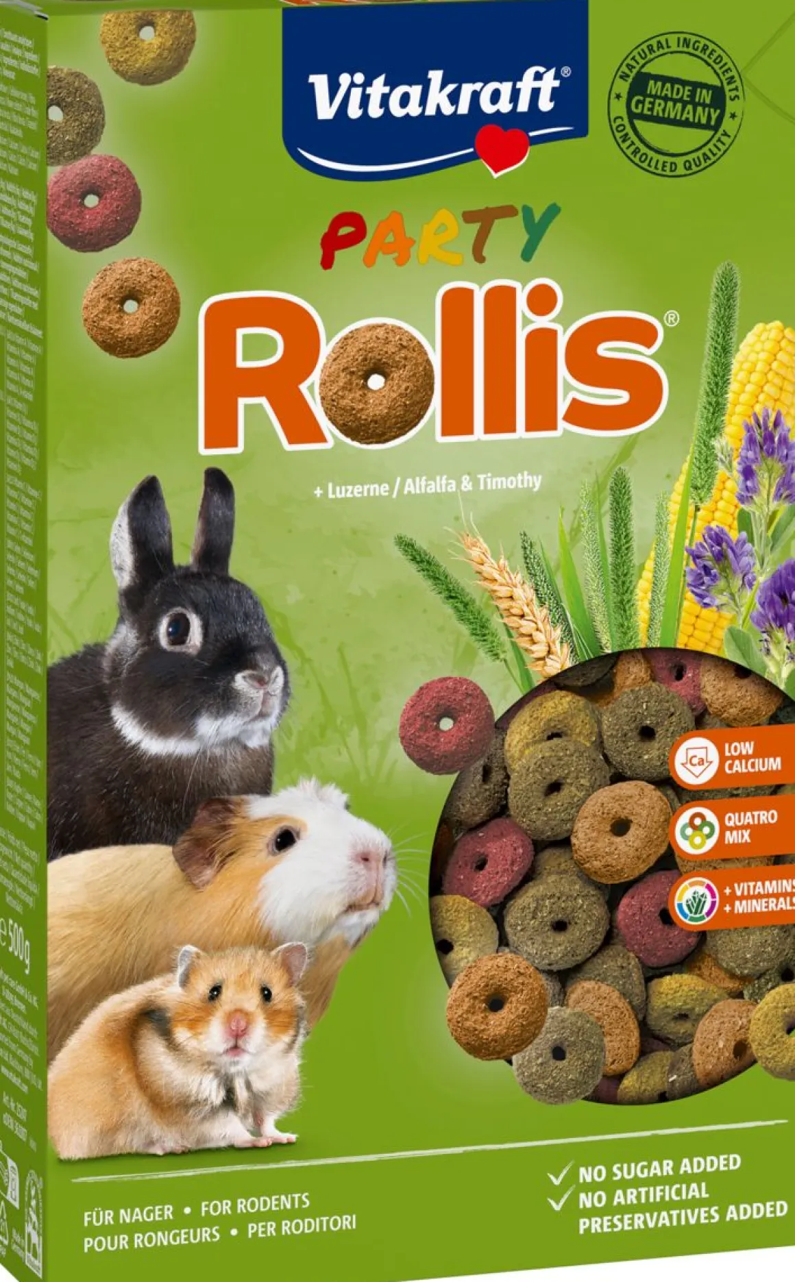 VITAKRAFT JYRSIJÄN HERKKU PARTY ROLLIS FUNNY MIX 500 G