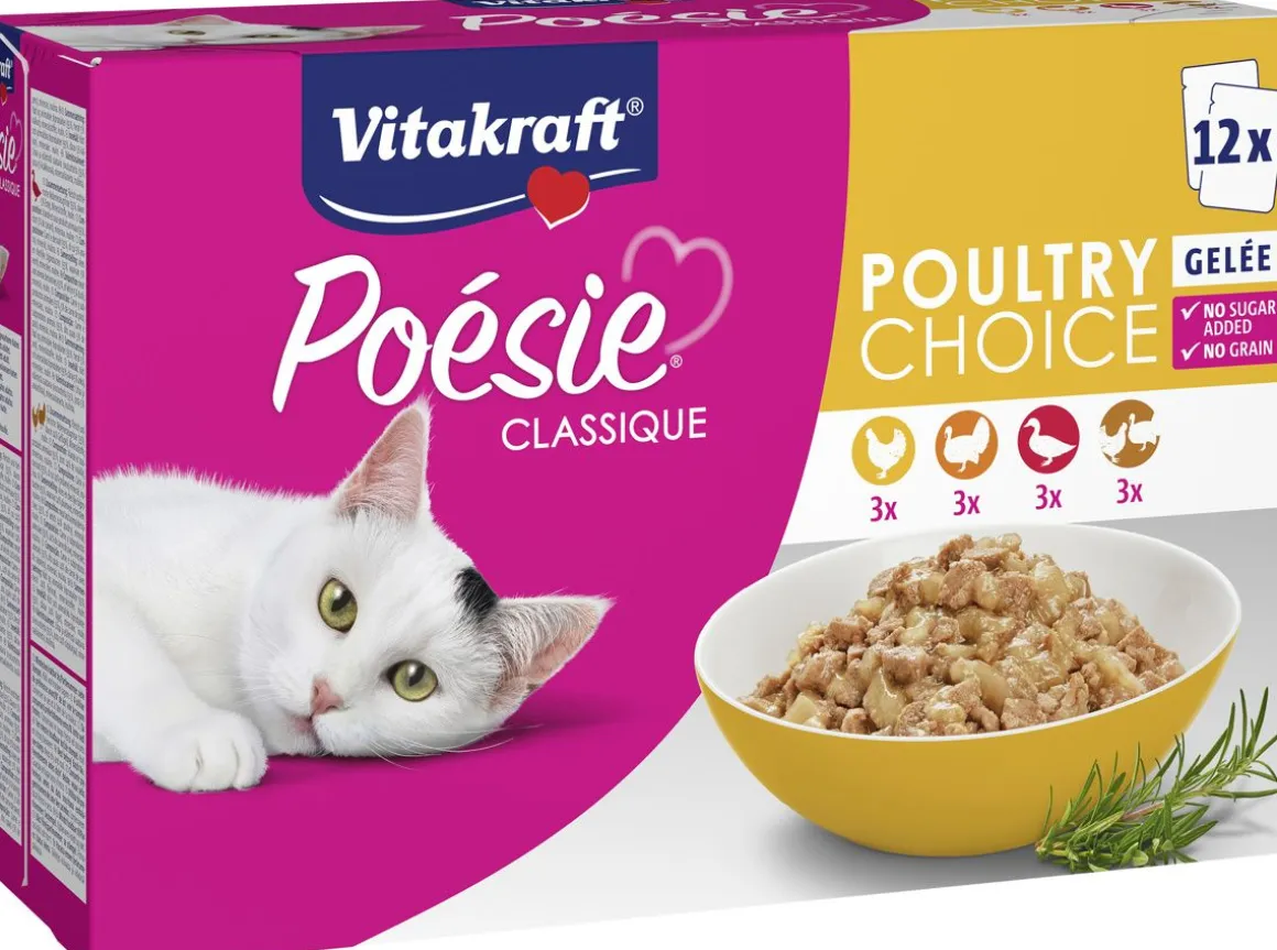 VITAKRAFT KISSAN ANNOSPUSSI POESIE CLASSIQUE HYYTELÖLAJITELMA 12*85 G
