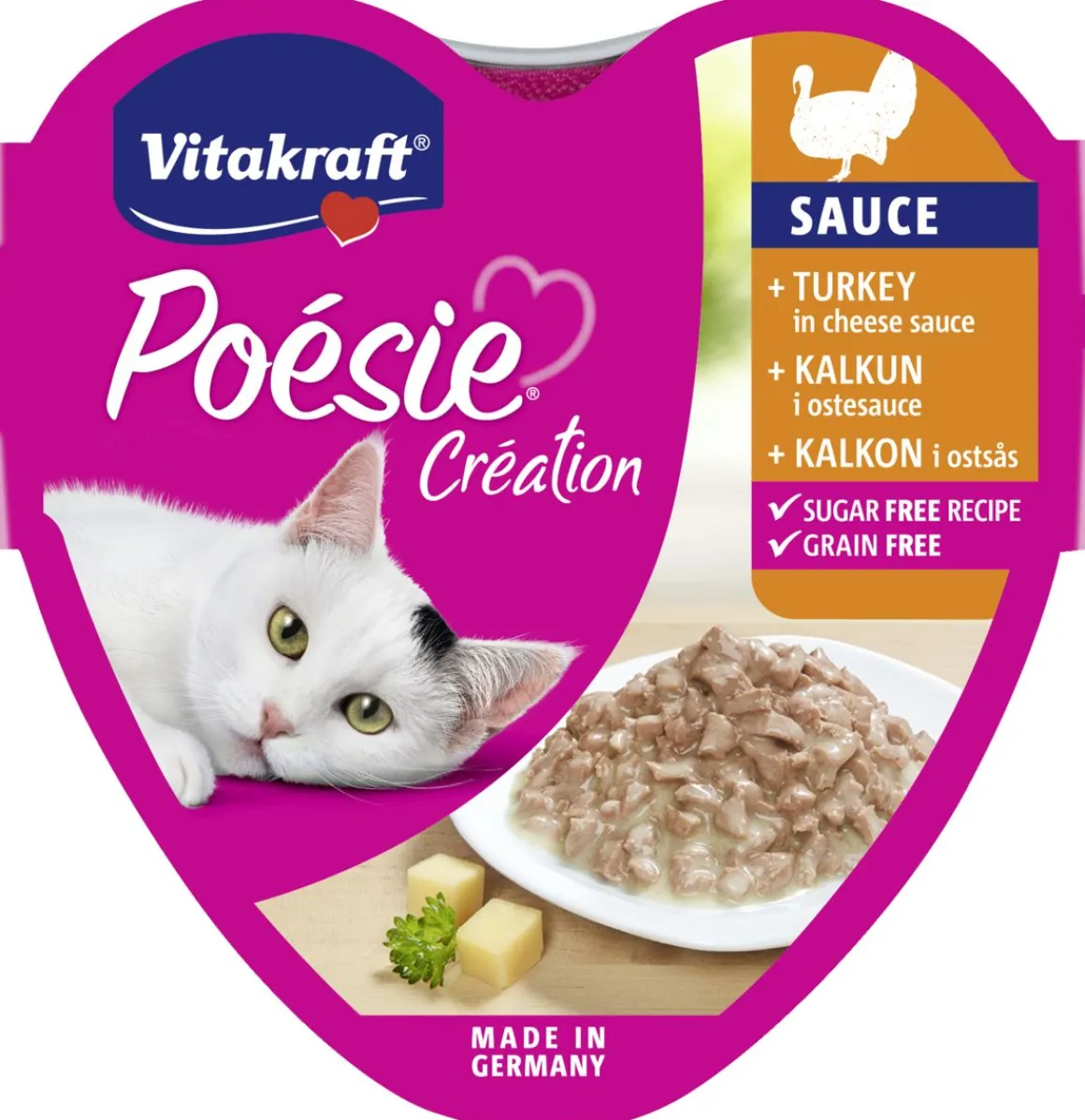 VITAKRAFT KISSAN ANNOSRASIA POESIE KALKKUNAA JUUSTOKASTIKKEESSA 85 G