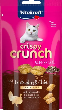 VITAKRAFT KISSAN MAKUPALA CRISPY CRUNCH SUPERFOOD KALKKUNA + CH 60 G