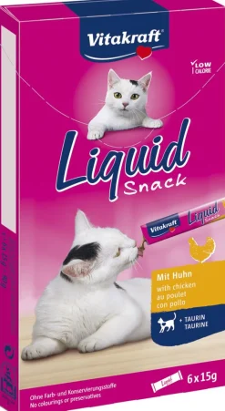 VITAKRAFT KISSAN MAKUPALA LIQUID SNACK KANA + TAURIINI 90 G